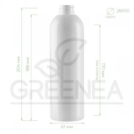 Флакон "Белла" 500 мл (белый) 28/410 в интернет-магазине Greenea