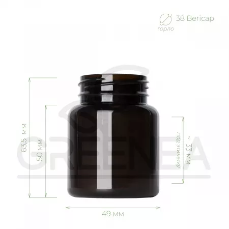 Банка "Арека" 75 мл (коричневая) 38 Bericap низкая в интернет-магазине Greenea