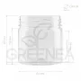 Банка "Эрика" 150 мл (прозрачная) 58 мм в интернет-магазине Greenea
