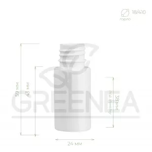 Флакон "Астер" 15 мл (белый) 18/410 в интернет-магазине Greenea