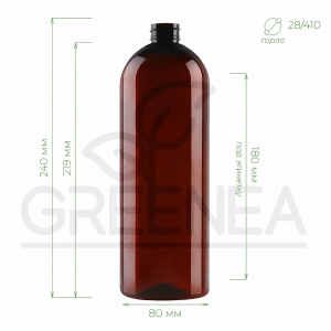 Флакон "Белла" 1000 мл (коричневый) 28/410 в интернет-магазине Greenea