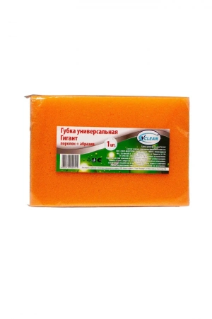 Губка для посуды "VCLEAN Гигант", оранжевая в интернет-магазине Greenea
