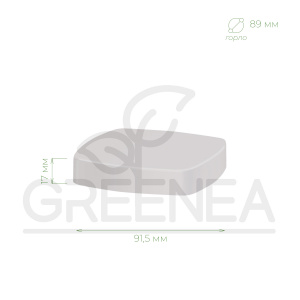 Крышка винтовая 89 мм (прозрачная, квадратная)  в интернет-магазине Greenea