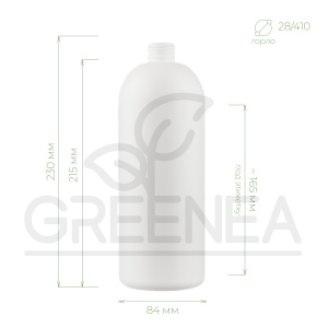 Флакон "Сакура" 1000 мл (белый) 28/410 тип 2 в интернет-магазине Greenea