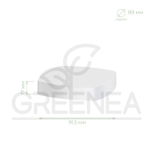 Крышка винтовая 89 мм (белая, квадратная)  в интернет-магазине Greenea