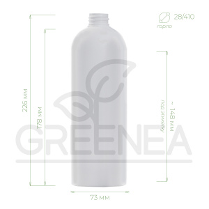 Флакон "Лаватера" 750 мл (белый) 28/410 в интернет-магазине Greenea