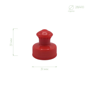 Крышка спорт-кап 28/410 (красная)  в интернет-магазине Greenea