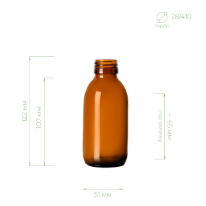Флакон "Стиракс" 150 мл (коричневый) 28/410 в интернет-магазине Greenea