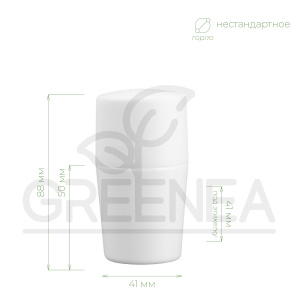 Флакон "Мальва" 50 мл (белый) с дозатором (белый) в интернет-магазине Greenea